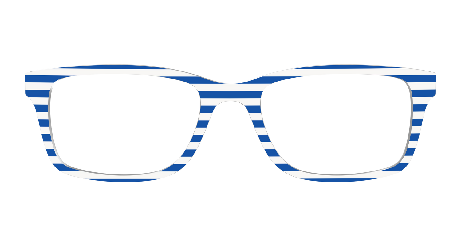 The Beach Umbrella Stripes - Front Top Image - Pair Eyewear