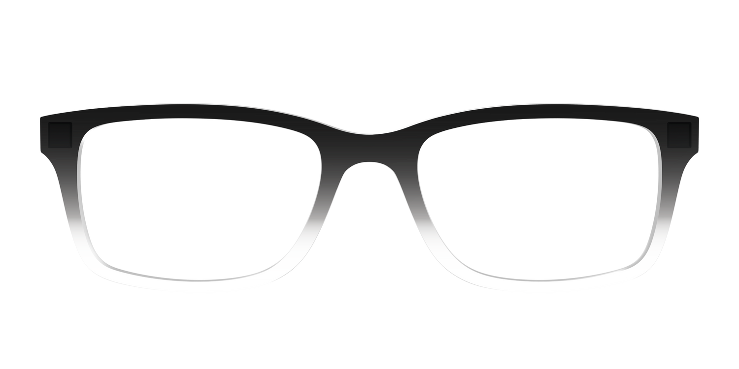 The Black Gradient Crystal - Front Top Image - Pair Eyewear