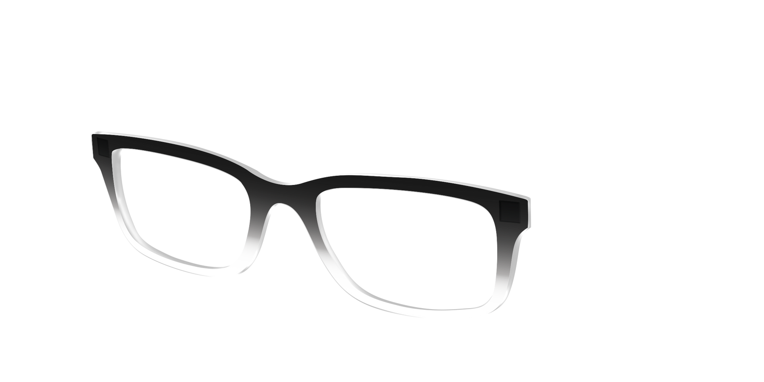 The Black Gradient Crystal - Angle Top Image - Pair Eyewear