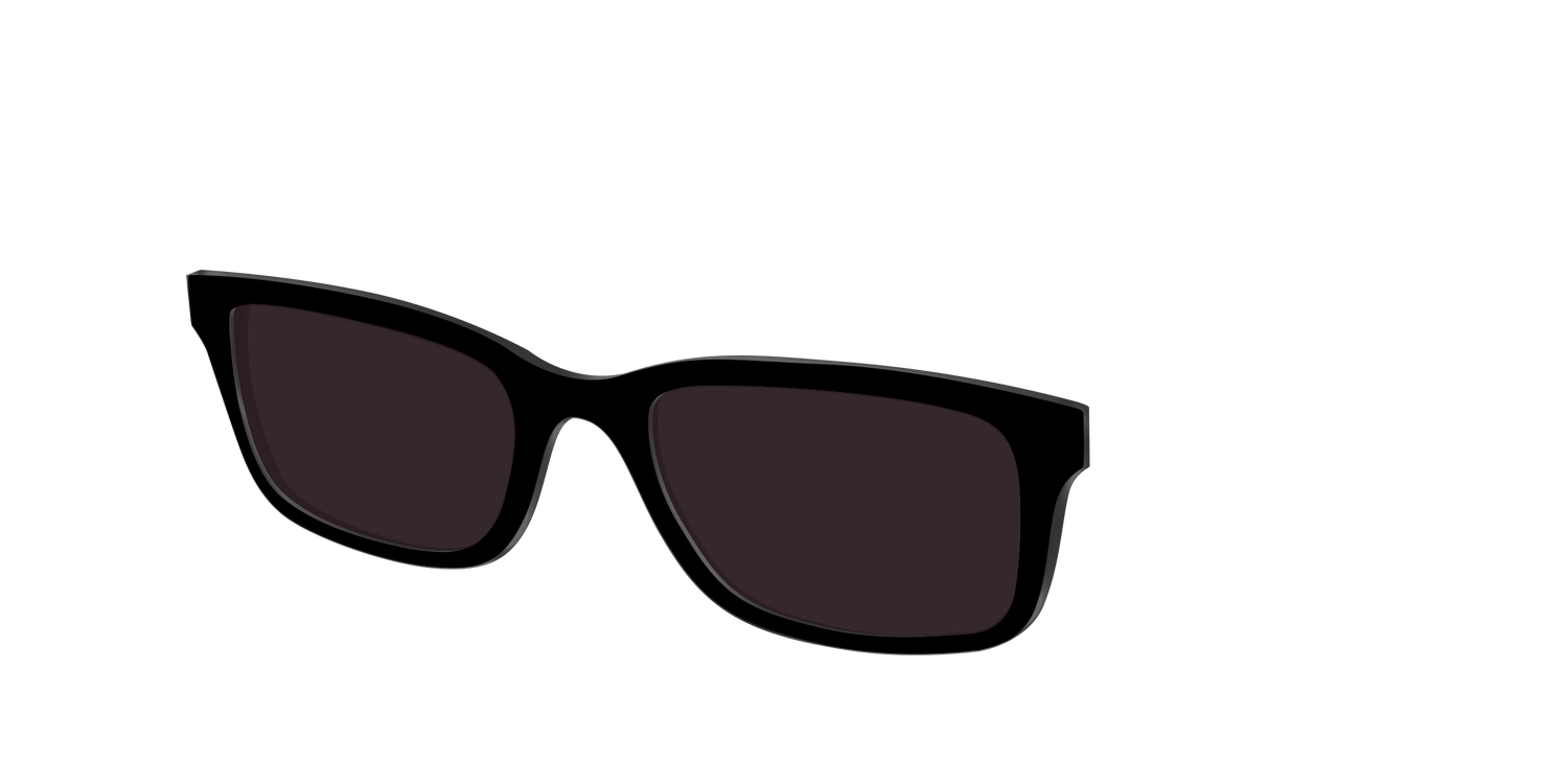 The Black with Urban Explorer Lens - Angle Top Image - Pair Eyewear