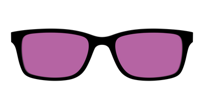 The Black with Violet Golf Lens - Front Top Thumbnail - Pair Eyewear