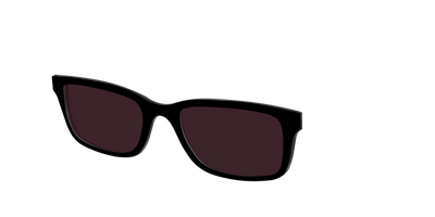 The Black with Water Lens - Angle Top Thumbnail - Pair Eyewear