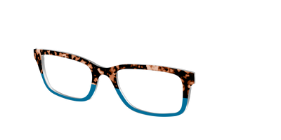 The Bondi Blue Tortoise Split - Angle Top Thumbnail - Pair Eyewear