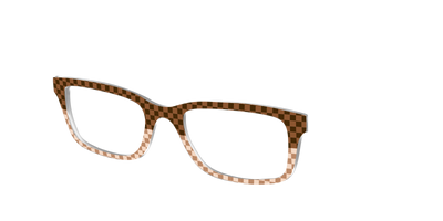 The Cappuccino Check Split - Angle Top Thumbnail - Pair Eyewear
