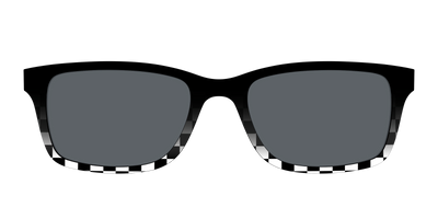 The Polarized Checkerboard Fade Sun Top - Front Top Thumbnail - Pair Eyewear