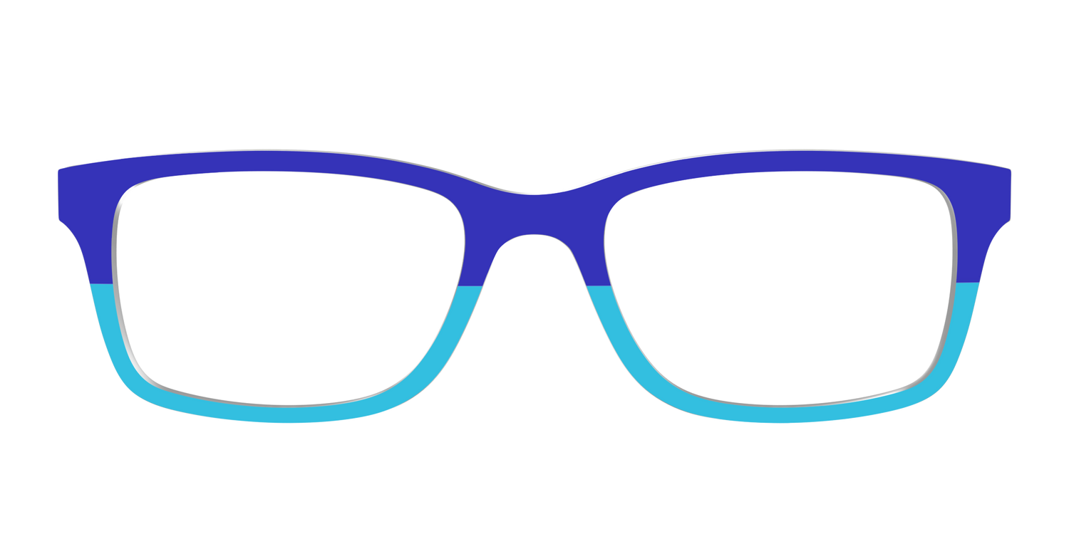 The Cobalt & Capri Split - Front Top Image - Pair Eyewear