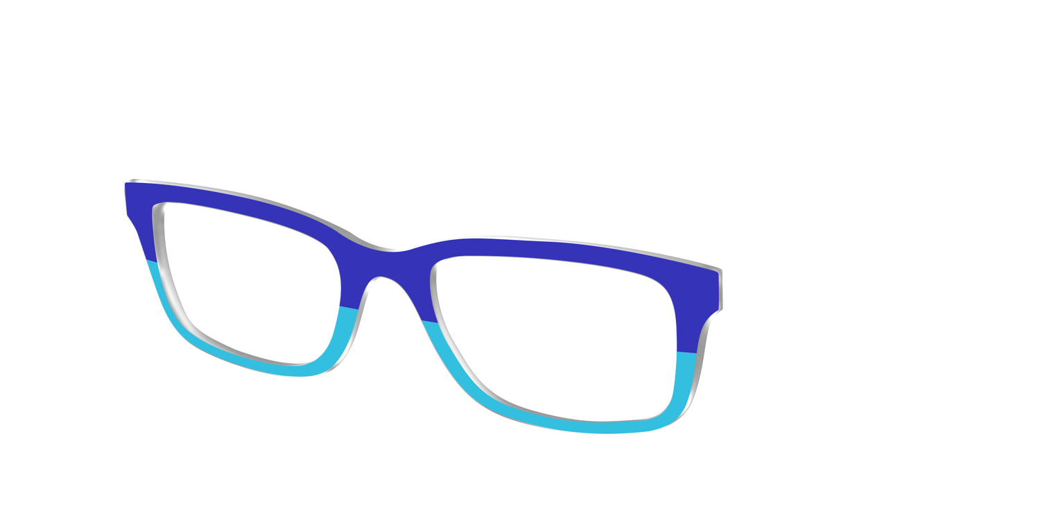 The Cobalt & Capri Split - Angle Top Image - Pair Eyewear