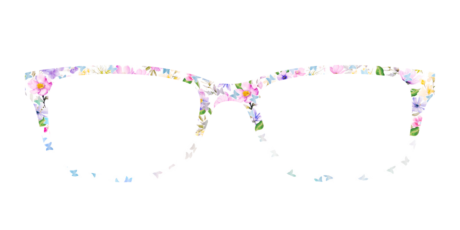 The Delicate Flower Crown with Butterfly Glitter - Front Top Image - Pair Eyewear