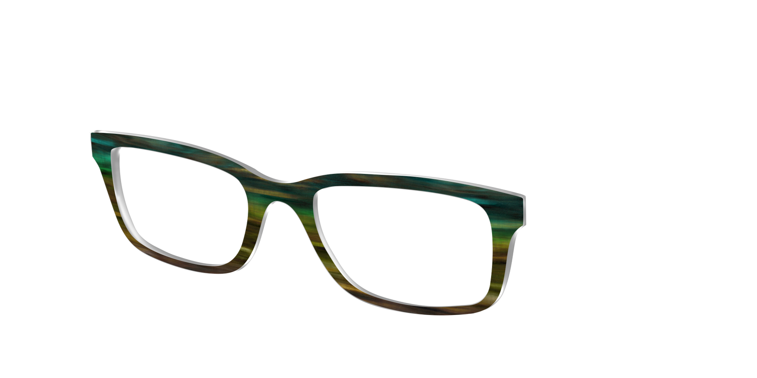 The Emerald Gradient Horn - Angle Top Image - Pair Eyewear