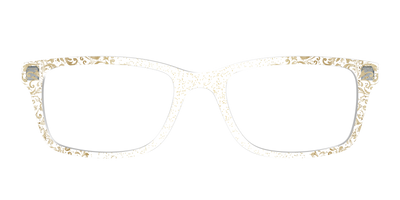 The Golden Flair Glitter Crystal with Gold Foil - Front Top Thumbnail - Pair Eyewear