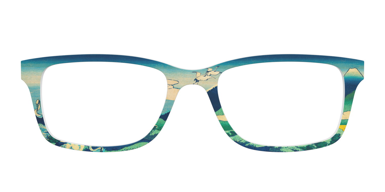Hokusai View of Mount Fuji - Front Top Image - Pair Eyewear