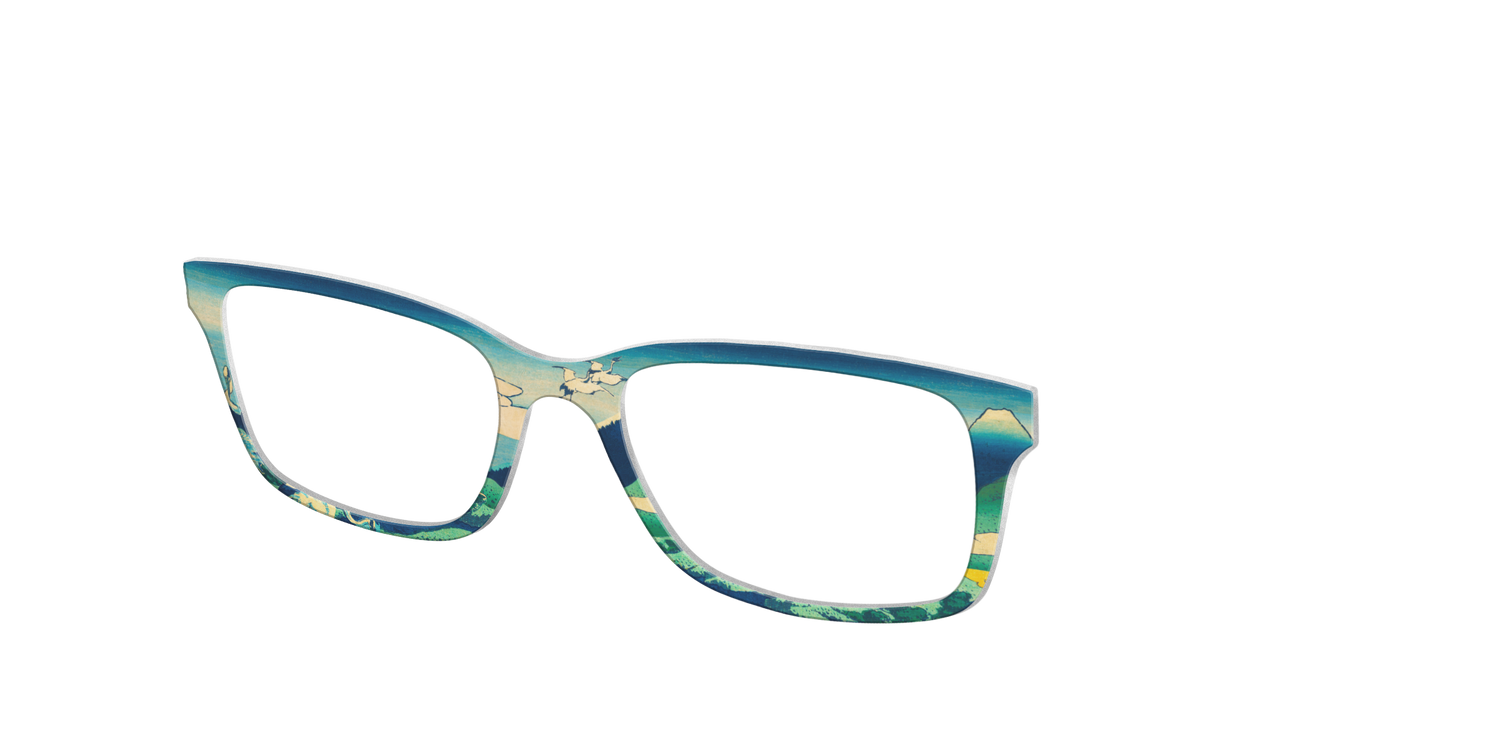 Hokusai View of Mount Fuji - Angle Top Image - Pair Eyewear