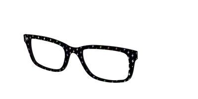 The Holographic Lightning Bolts - Angle Top Thumbnail - Pair Eyewear