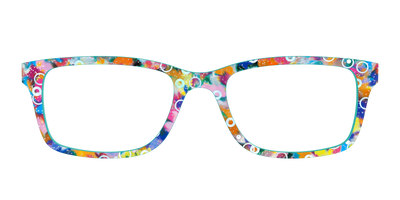 The Imaginative Tortoise with Bubble Glitter - Front Top Thumbnail - Pair Eyewear