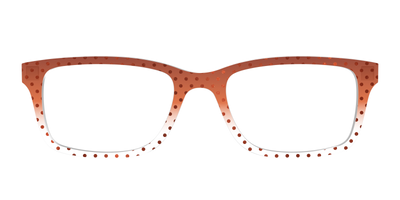 The Inferno Orange Gradient Crystal Polka Dots - Front Top Thumbnail - Pair Eyewear