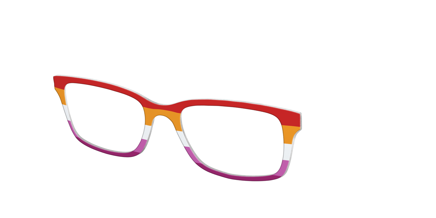 The Lesbian Flag - Angle Top Image - Pair Eyewear