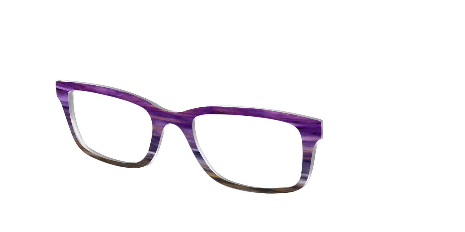 The Lilac Gradient Horn - Angle Top Image - Pair Eyewear