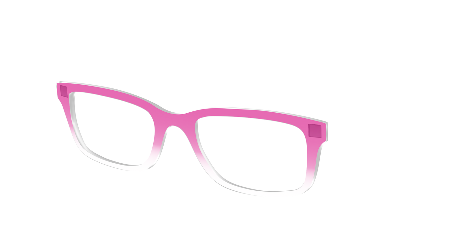 The Magenta Gradient Crystal - Angle Top Image - Pair Eyewear