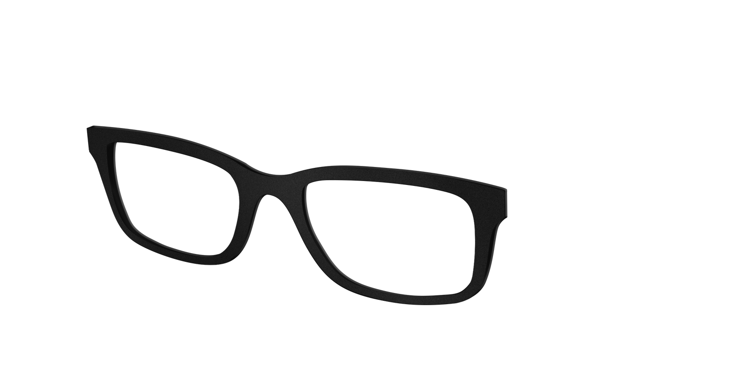 The Matte Black - Angle Top Image - Pair Eyewear