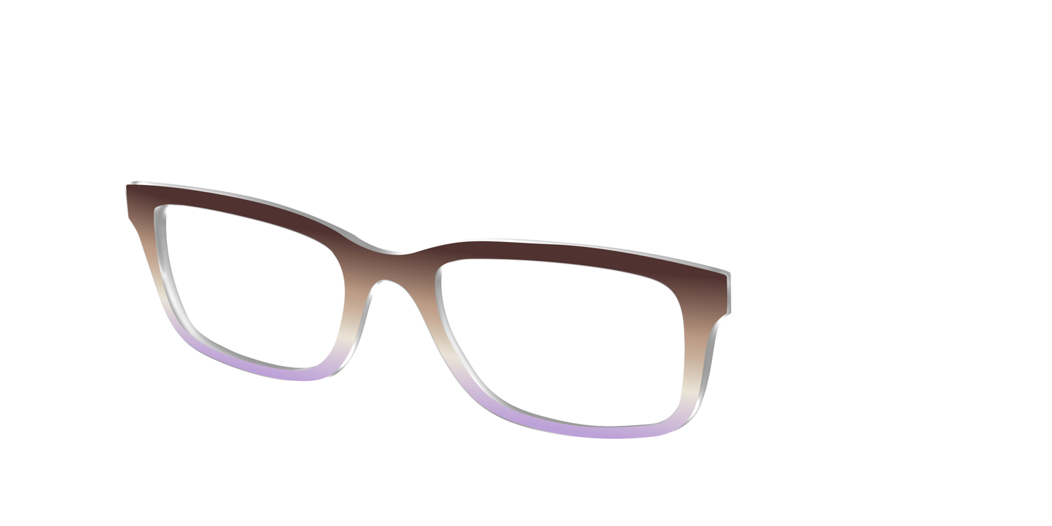 The Mocha to Light Lavender Gradient - Angle Top Image - Pair Eyewear