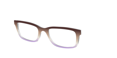The Mocha to Light Lavender Gradient - Angle Top Thumbnail - Pair Eyewear