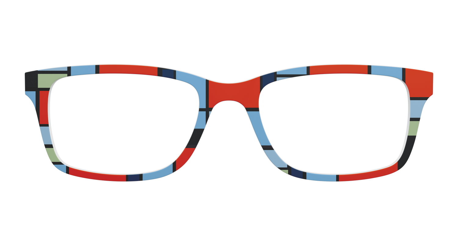 Mondrian Composition - Front Top Image - Pair Eyewear