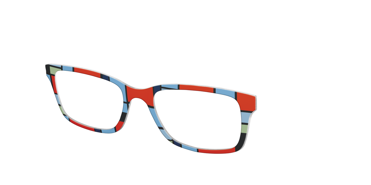 Mondrian Composition - Angle Top Image - Pair Eyewear