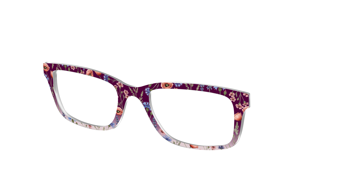 The Mulberry Floral Dip-Dye - Angle Top Image - Pair Eyewear