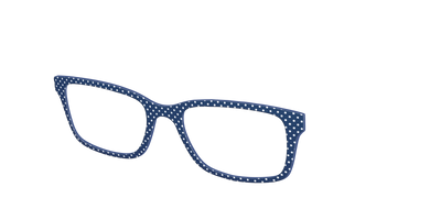 The Navy Pin Dot - Angle Top Thumbnail - Pair Eyewear
