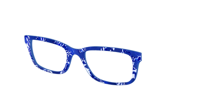 The Navy Shimmer Mosaic - Angle Top Thumbnail - Pair Eyewear