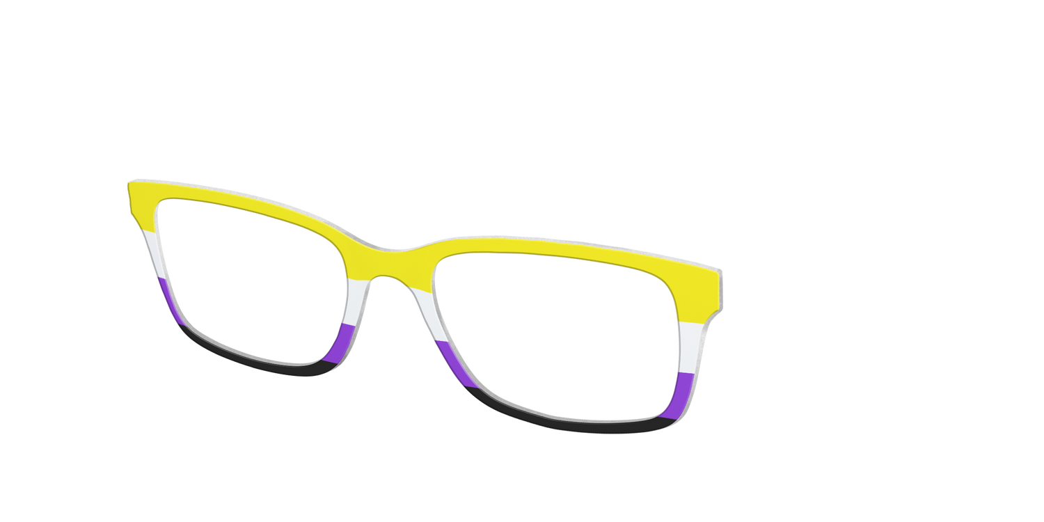 The Non-Binary Flag - Angle Top Image - Pair Eyewear