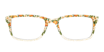 The Orange Blossom Glitter Crystal - Front Top Thumbnail - Pair Eyewear