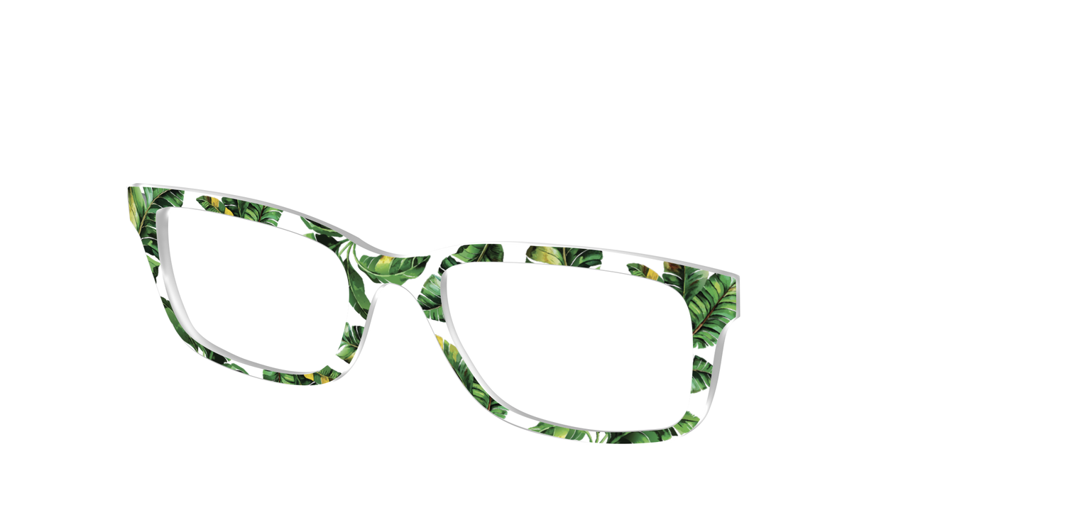 The Palm Leaves Crystal - Angle Top Image - Pair Eyewear