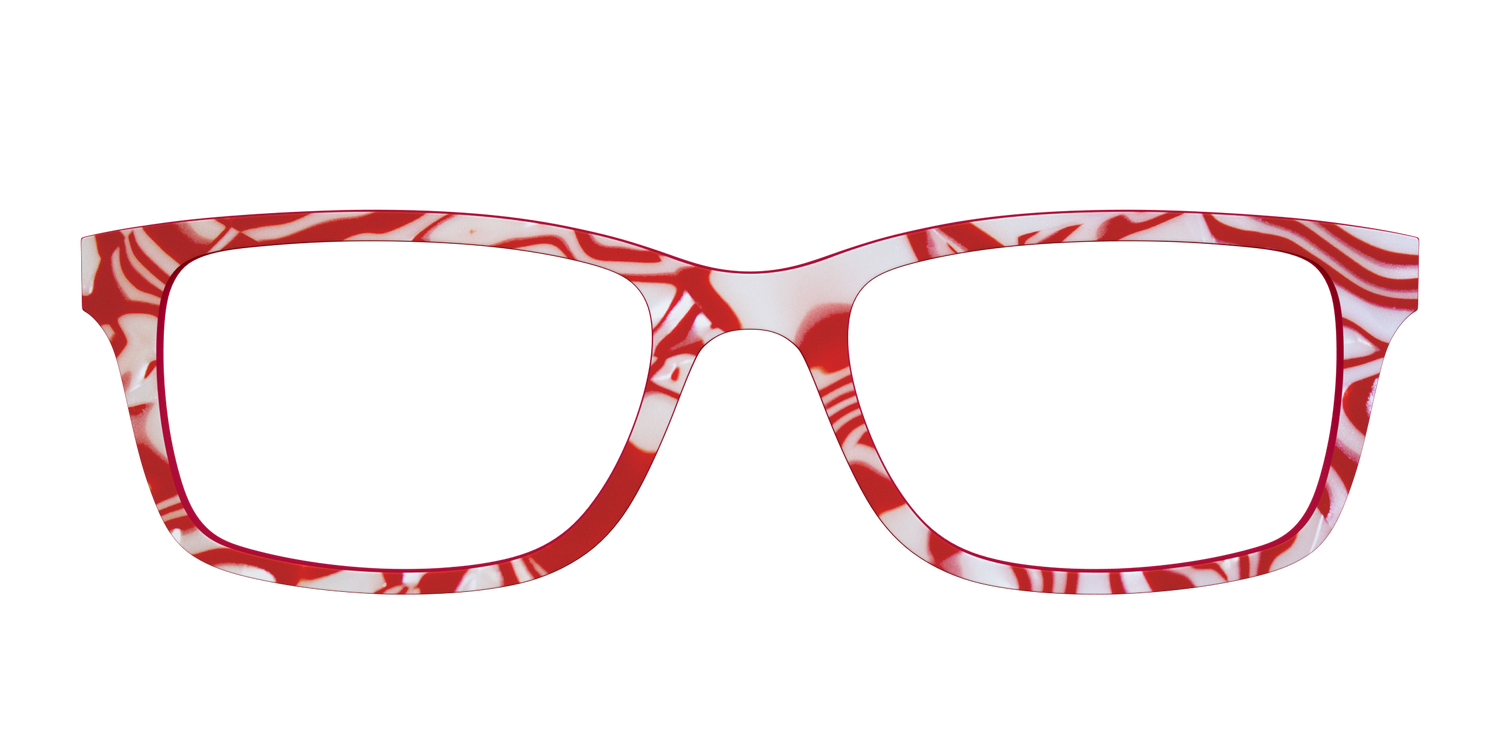 The Peppermint Swirl - Front Top Image - Pair Eyewear