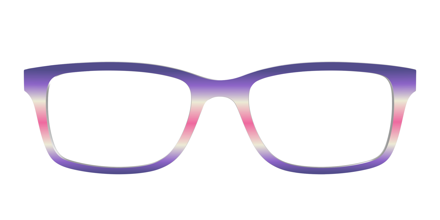 The Petunia Haze Gradient - Front Top Image - Pair Eyewear