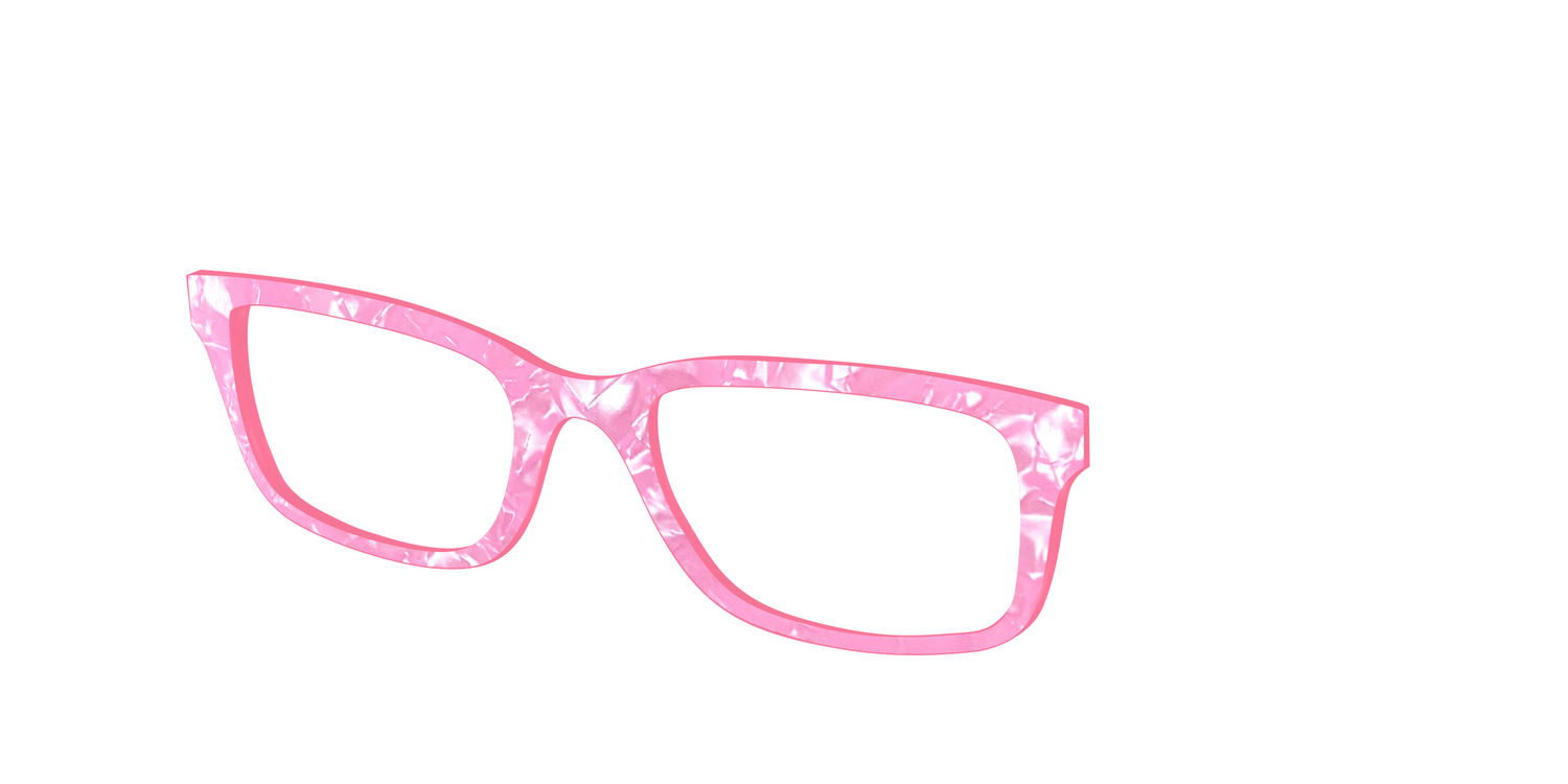 The Pink Tourmaline Pearl Marble - Angle Top Image - Pair Eyewear
