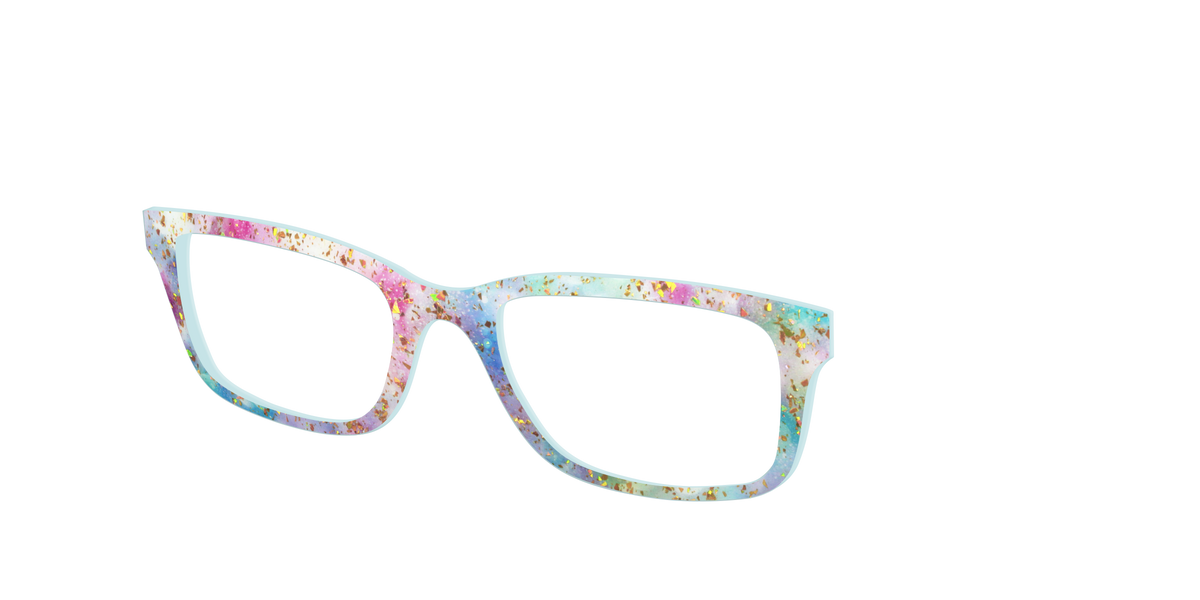 The Pixie Bokeh with Gold Flakes - Angle Top Image - Pair Eyewear