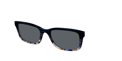 The Polarized Blue Horn Tortoise Sun Top - Angle Top Thumbnail - Pair Eyewear