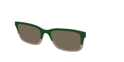 The Polarized Cedar & Sap Crystal Split Sun Top - Angle Top Thumbnail - Pair Eyewear