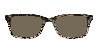 The Polarized Ink Blot Tortoise Split Sun Top - Front Top Thumbnail - Pair Eyewear