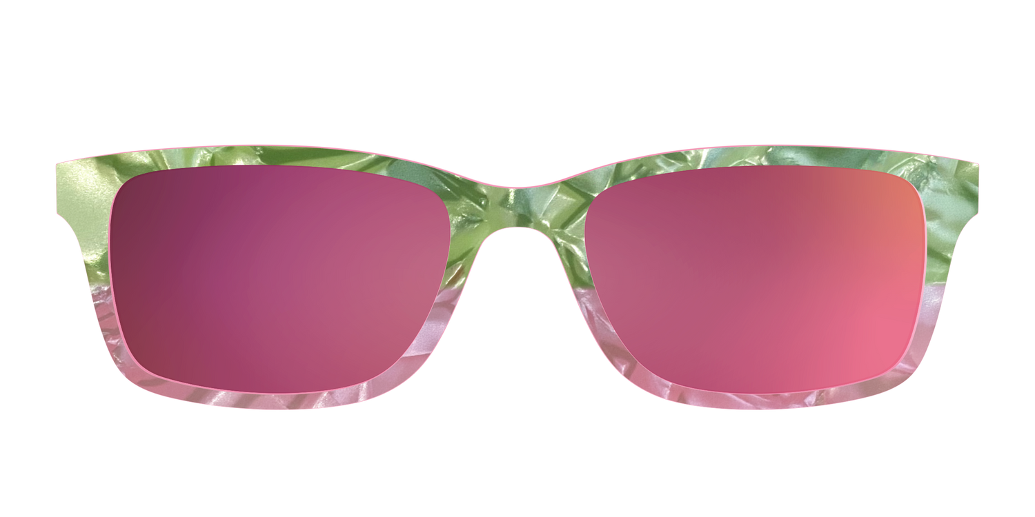The Polarized Kiwi & Guava Pearl Sun Top - Front Top Image - Pair Eyewear