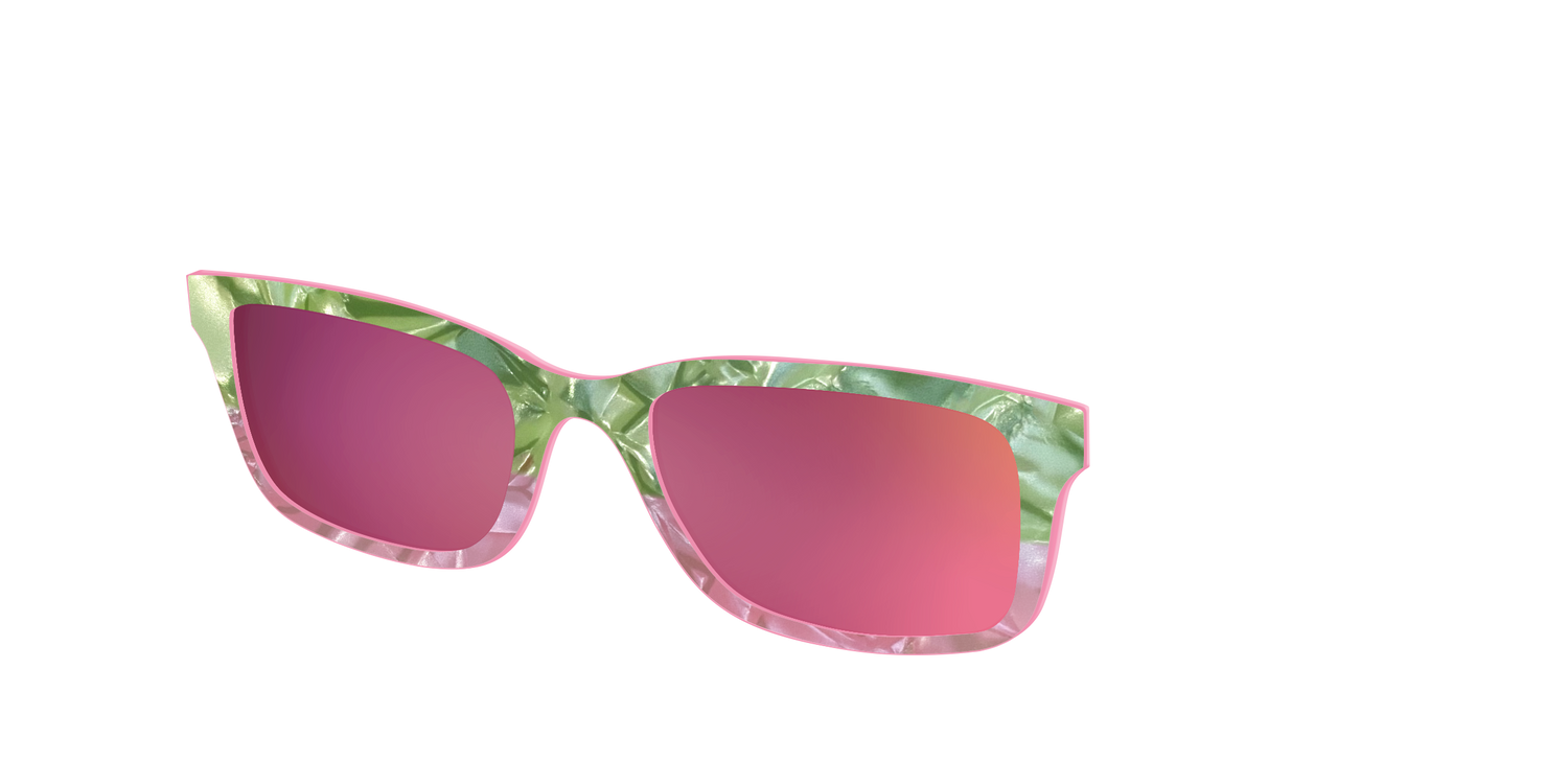 The Polarized Kiwi & Guava Pearl Sun Top - Angle Top Image - Pair Eyewear