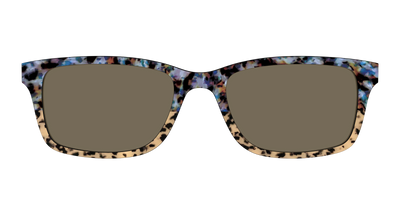 The Polarized Oasis Tortoise Split Sun Top - Front Top Thumbnail - Pair Eyewear