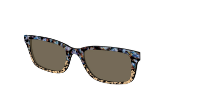 The Polarized Oasis Tortoise Split Sun Top - Angle Top Thumbnail - Pair Eyewear