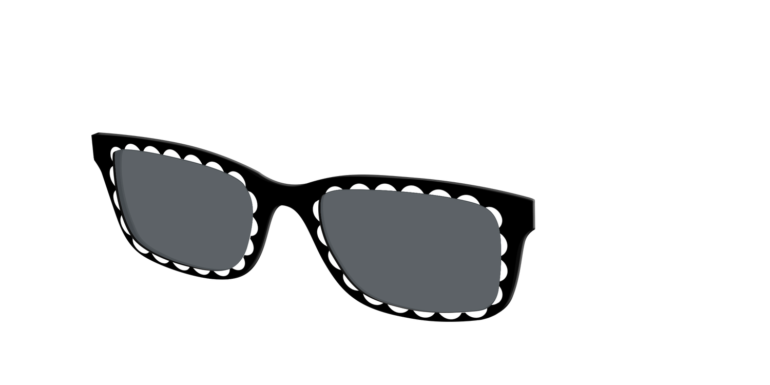 The Polarized Stylish Daisy Sun Top - Angle Top Image - Pair Eyewear