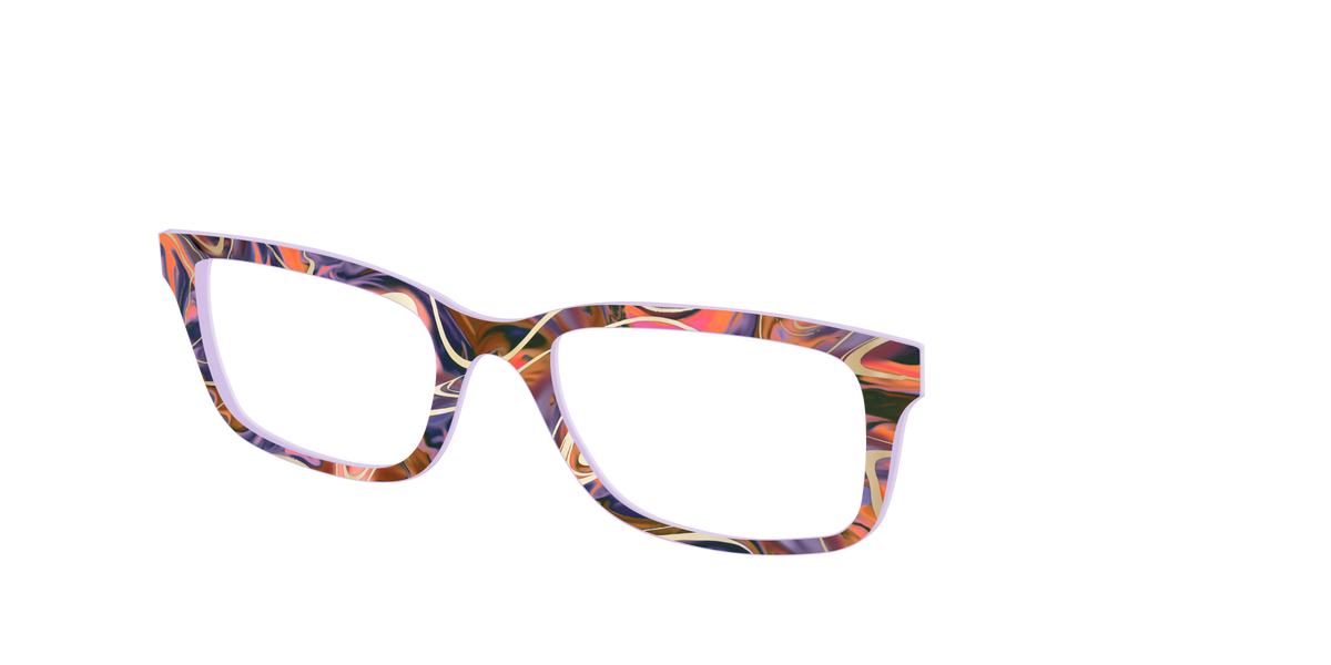 The Potion Marble with Gold Foil - Angle Top Image - Pair Eyewear