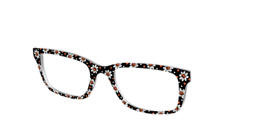 The Pumpkin Daisy Dot - Angle Top Thumbnail - Pair Eyewear
