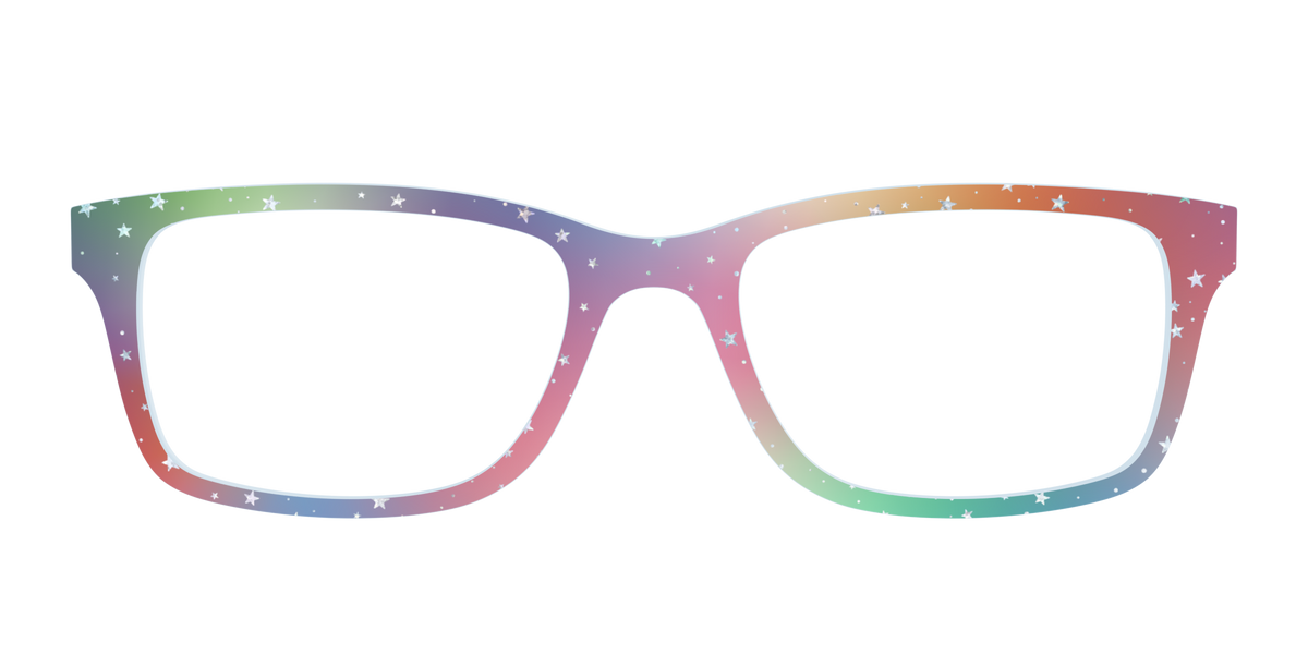 The Rainbow Holographic Celestial - Front Top Image - Pair Eyewear