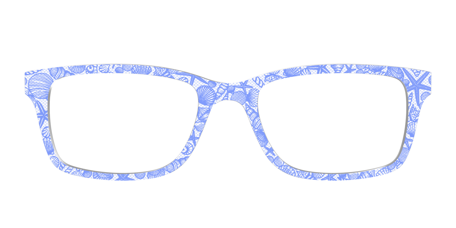 The Reef Blue Shell Lace - Front Top Image - Pair Eyewear