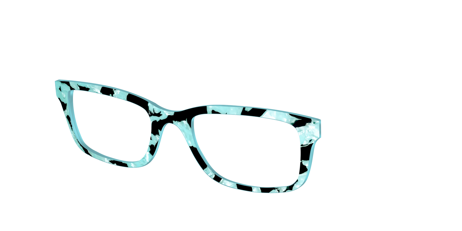 The Robin's Egg Pearl Tortoise - Angle Top Image - Pair Eyewear